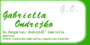 gabriella ondrejko business card